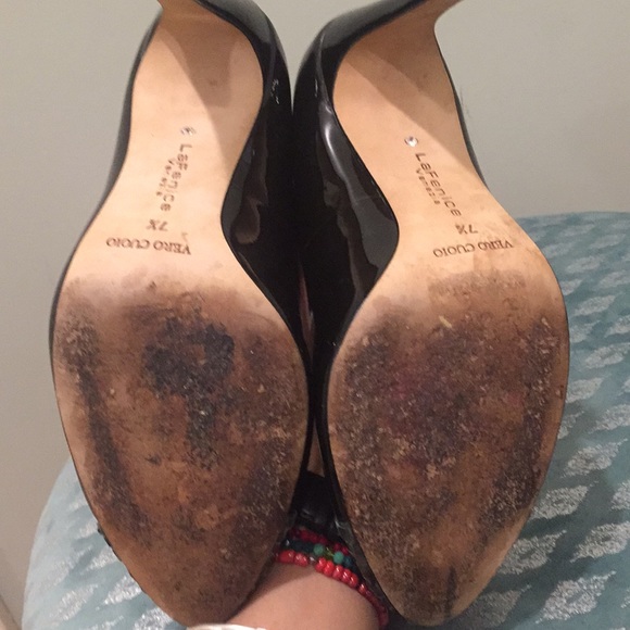 Beautiful La Fenice Leather Heels! Made in Italy! - Picture 5 of 5